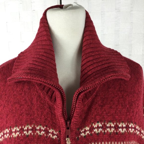 Heirloom Collectibles Vintage Zip Up Cardigan, Med - Picture 2 of 6